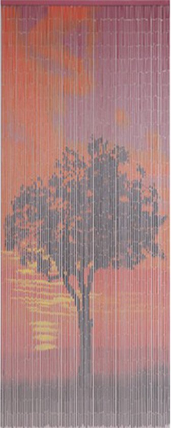 Deurgordijn/vliegengordijn Bamboe hulzen - Sunrise - 90x200 cm