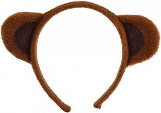 Tyqour Bruine beer oren schattige beer kostuum volwassen voor Halloween festival cosplay feest aardeekhoorn oren beer hoofdband beweegbare beer oren
