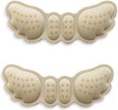Protège-talons en forme de papillon pour Chaussures pour femmes et talons Beige | coussins de talon | Protège talon | Ampoules | Pansements Blister | Anti ampoules | Pansements Pansements | Coussinets de talon | Coussin de talon