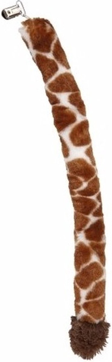 Ravensden Pluche giraffe staart - 50 cm - met clip - dierenstaart - Carnaval - speelgoed
