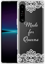 Sony Xperia 1IV Hoesje Made for queens Designed by Cazy