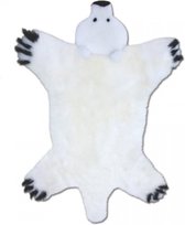Tapis de jeu pour Bébé en peau de mouton WOOOL ® - Ours polaire XL (130x80cm) - 100% vraie laine de mouton - Doux et sûr