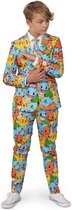 OppoSuits TEEN BOYS POKÉMON™ - Teen Suit - Jeu Nintendo Pikachu Bulbasaur Squirtle Charmander Outfit - Multicolore - Taille EU 158/164
