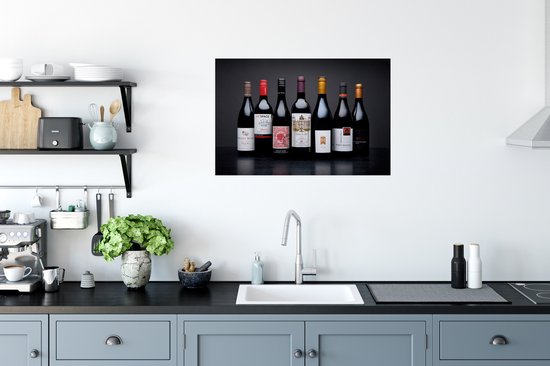 Affiche Bouteilles - Alcohol - Vin - 90x60 cm