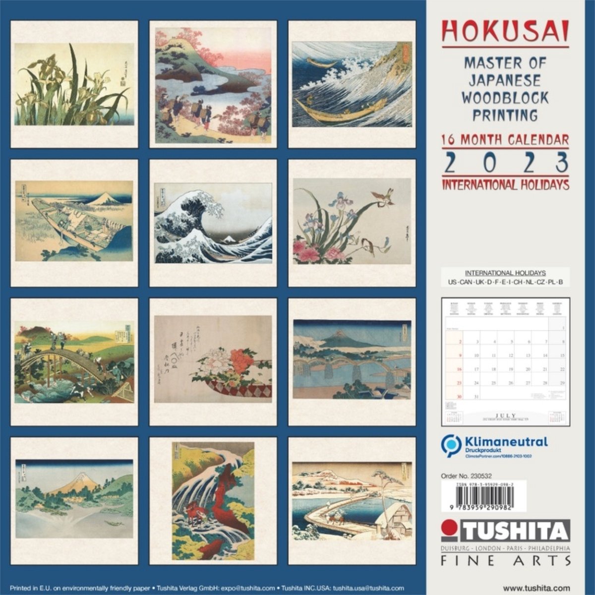 Hokusai Japanese Woodblock Kalender 2023 Bol