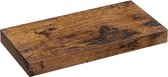 Parya Home - Zwevende wandplank - Bruin - MDF - 40 x 20 x 3.8 cm