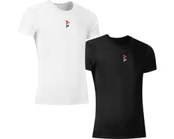 Gladiator Sports Compressie shirt - Sportshirt - Sportkleding voor Heren - Hardloop Shirt - Zwart - M