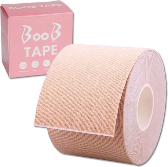 Boob Tape - Nipple Covers - Borst Tape - Plak BH - Naturel - Push up - 5 meter