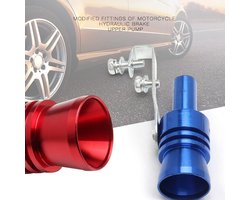 Auto Turbo Sound fluit- Rally-Geluidsdemper-Uitlaat-simulator-Fluitje-Turbo sound- simulator- fluitje -Zilver , Let op: Het product is alleen geschikt voor rechte uitlaatpijpen - XL