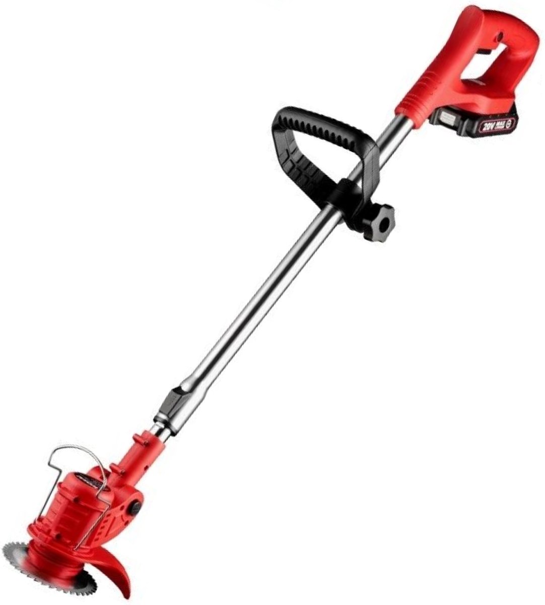 Accu-grastrimmer met accu met 4 bladtypes accu bosmaaier Accu-grastrimmer met accu met 4 bladtypes accu bosmaaier