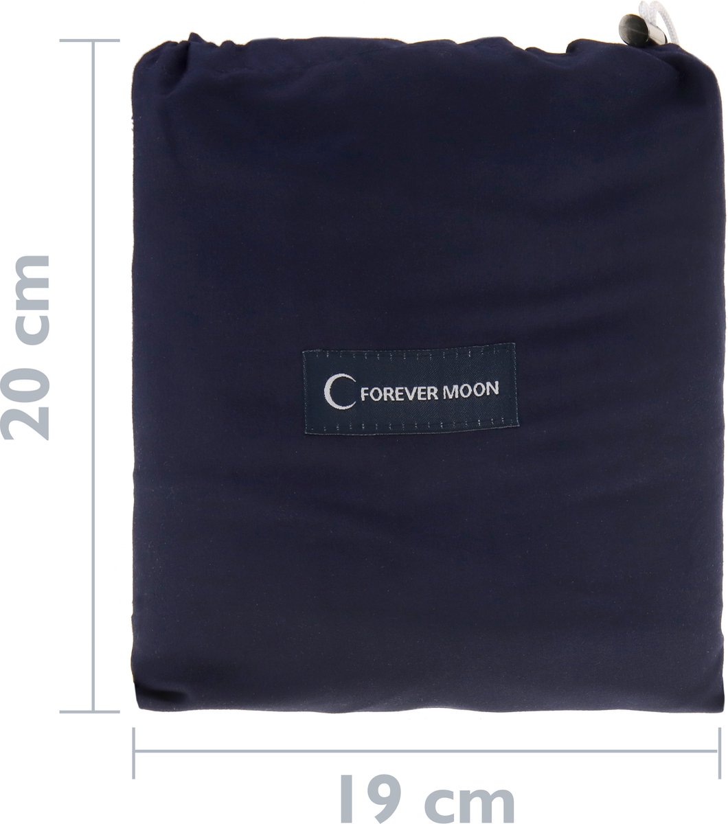 PrimeMatik - Reisslaapzak 115 x 210 cm blauw microfiber
