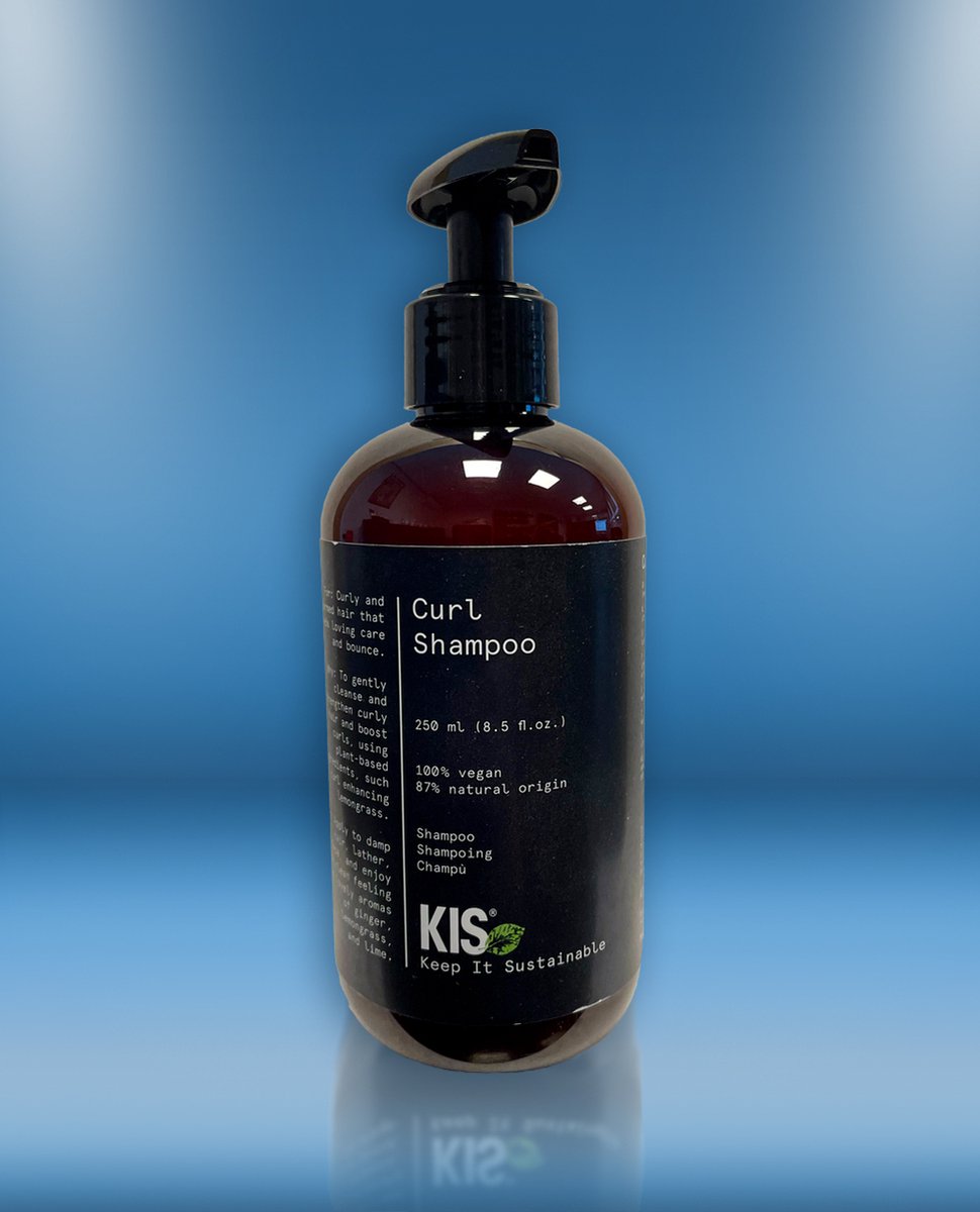 KIS Green Curl Shampoo 250 ml - Normale shampoo vrouwen - Voor Alle haartypes