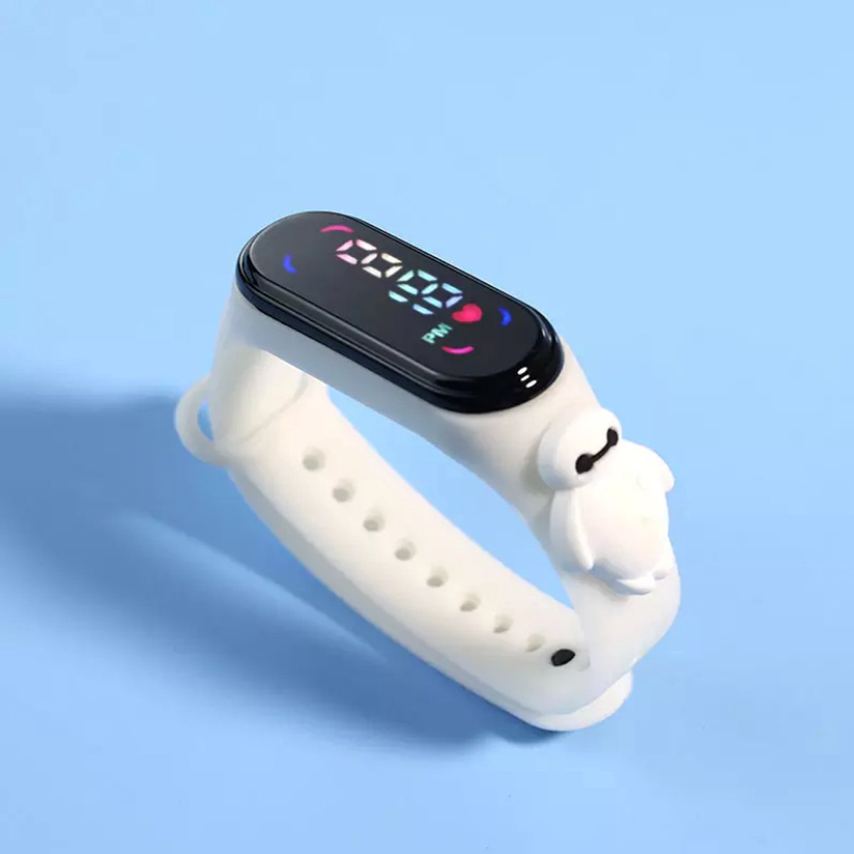Big Hero 6 - Disney - Baymax - LED Kinderhorloge - Digitaal Horloge - Kids - Wit - Kinderhorloge - Big Hero 6 Horloge