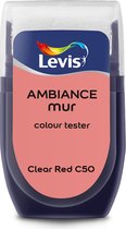 Levis Ambiance - Kleurtester - Mat - Clear Red C50 - 0.03L