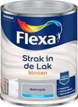 Flexa Strak in de Lak - À base d'eau - Satiné - béton gris - 0 75 litres