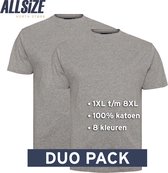 North 56°4 T-Shirts | Grijs | 7XL | 2-Pack | Ronde Hals