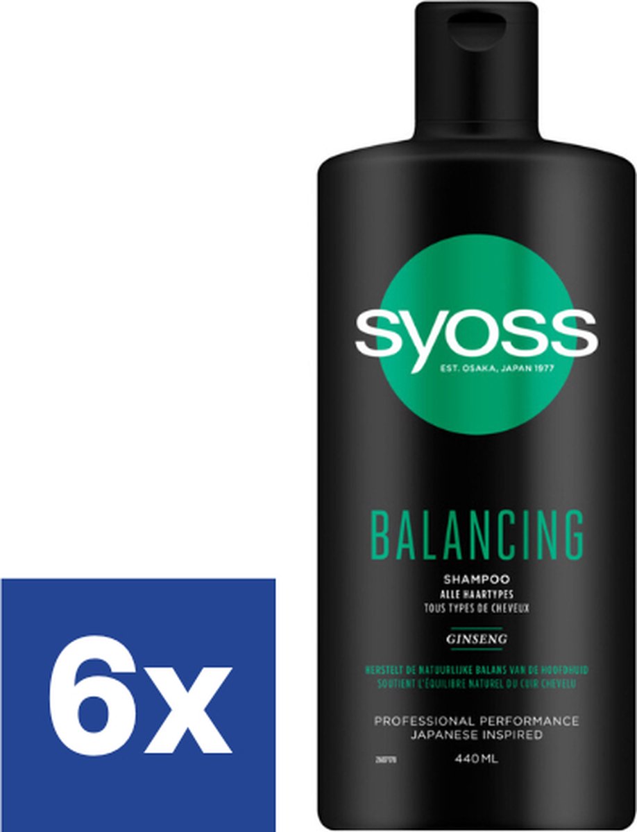 Syoss Balancing Shampoo - 6 x 440 ml