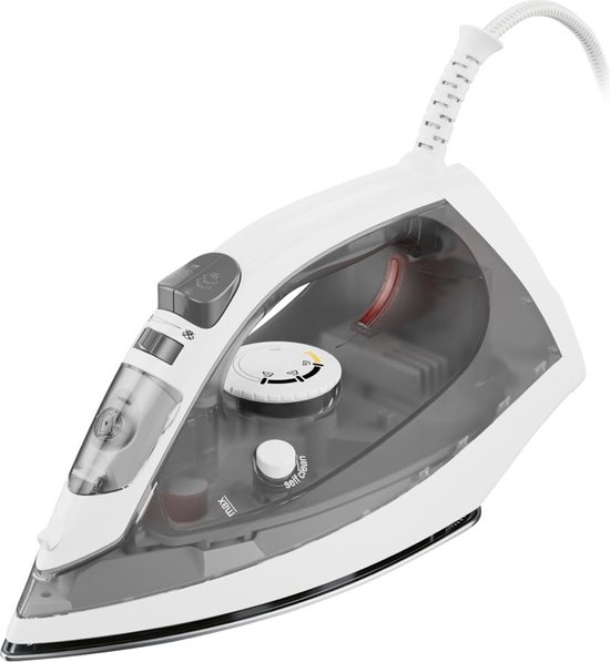 SILVERCREST® Stoomstrijkijzer - Wit/grijs - Stoomstoot: tot 15 g/min. - Vermogen: 1740 W - Waterreservoir: ca. 220 ml - Met oververhittingbeveiliging - Variabel instelbare permanente stoom - Variabele temperatuurinstelling