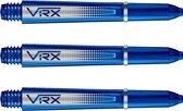 RED DRAGON - VRX Blauw Korte Dartschachten - 3 sets per pakket (9 stengels in totaal)