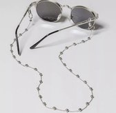 Cordon de lunettes - chaîne de lunettes - chaîne - lunettes - argent - perle