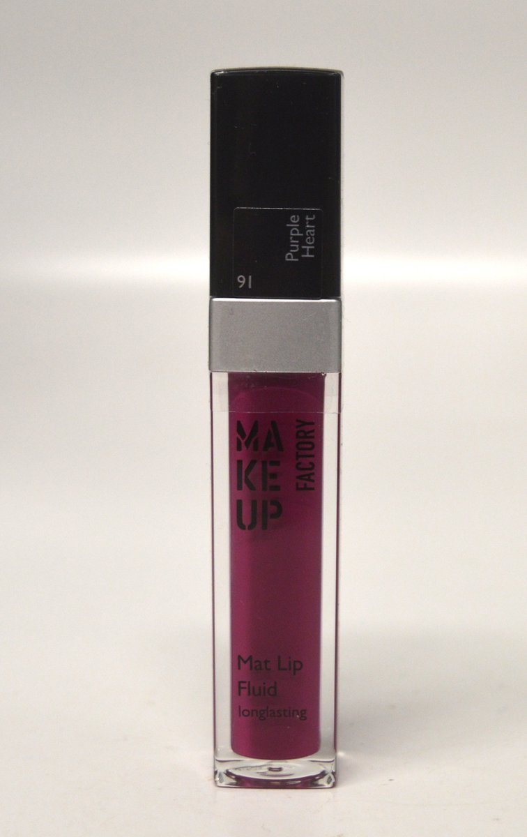Make Up Factory Mat Lip Longlasting Lipgloss Purple Heart 91