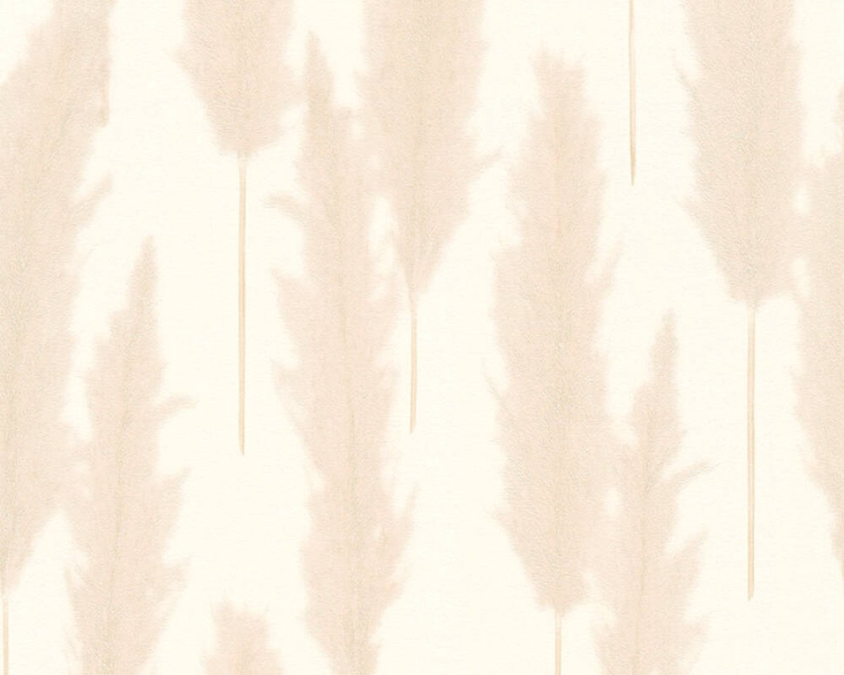 PAMPASGRAS BEHANG | Landelijk & Botanisch - beige crème - A.S. Création #Hygge