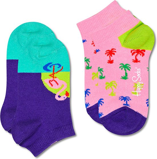Happy Socks kids sneaker 2P flamingo multi II - 33-35