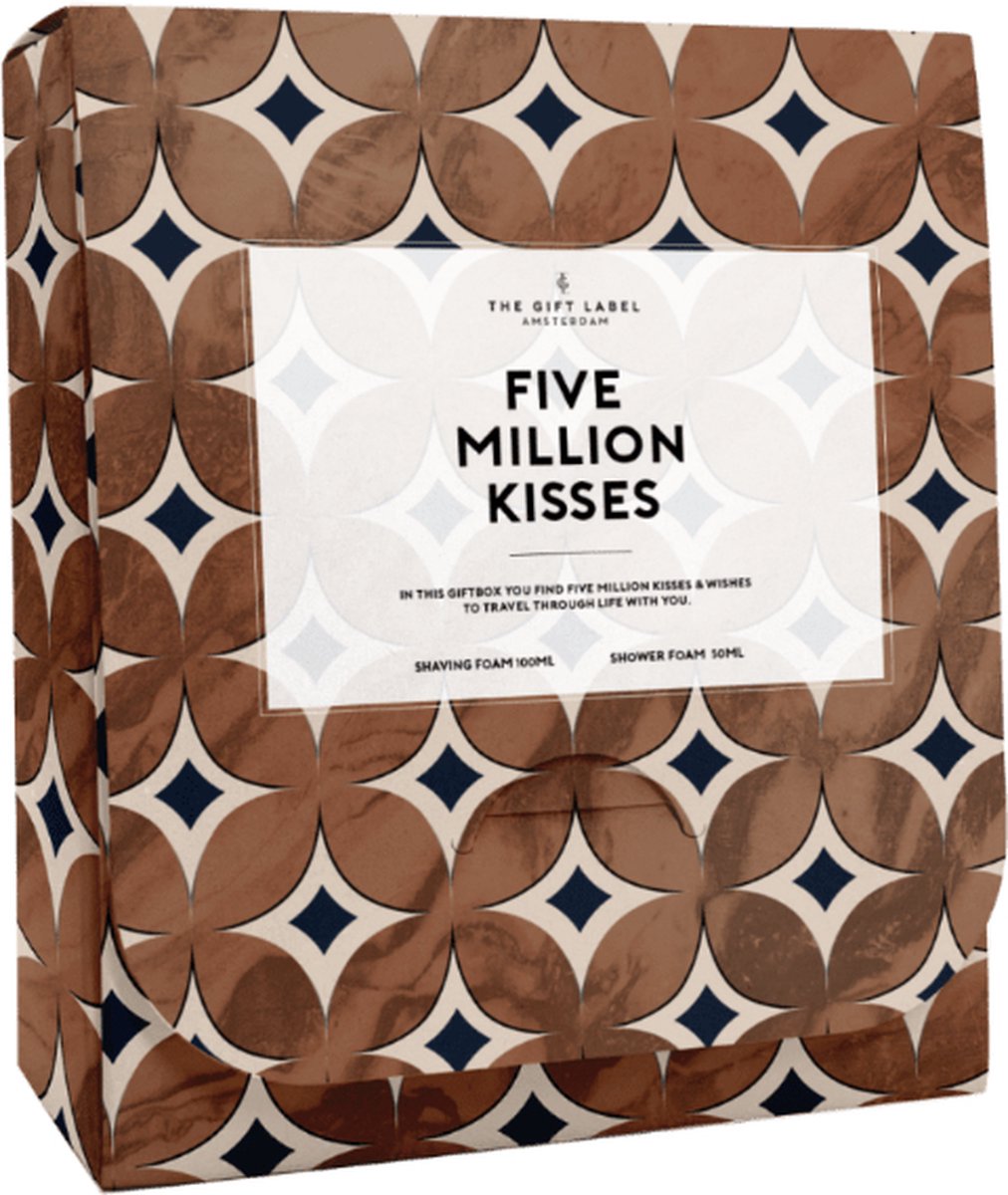 The Gift Label - Reis set voor hem - Five million kisses.