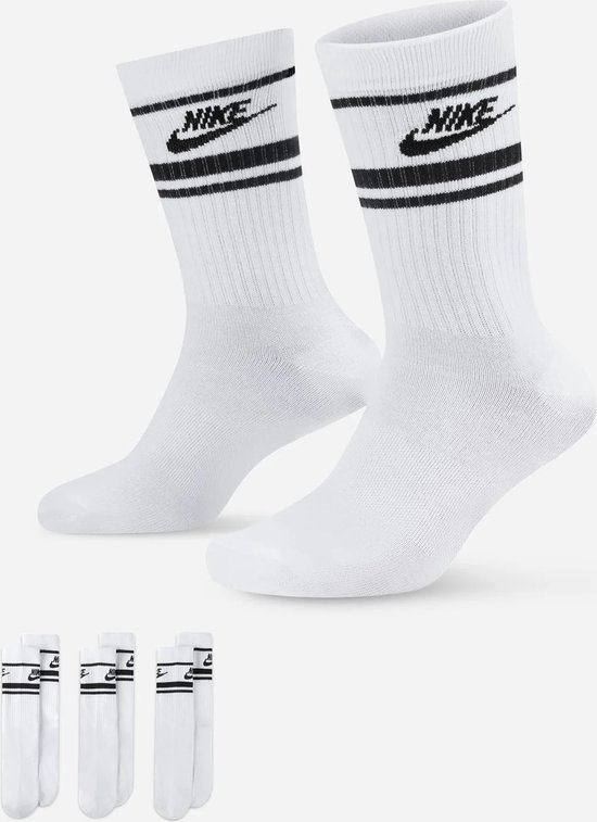 Nike - sportswear everyday essential - wit/zwart - 3-pack