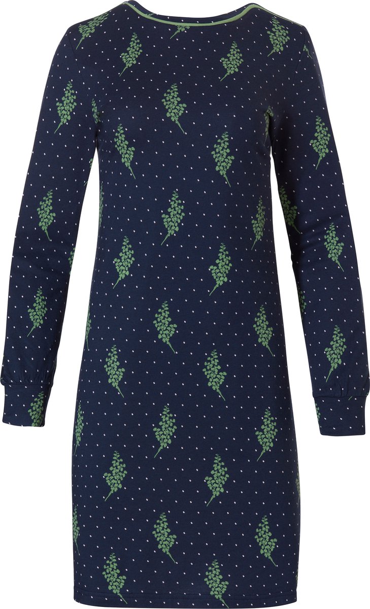 Pastunette Deluxe - Jade - Nachthemd - Blauw/Groen - Maat 36