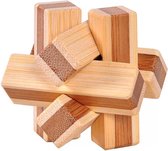 DW4Trading 3D Bamboo Breinpuzzel Complex 2 - 5x5 cm