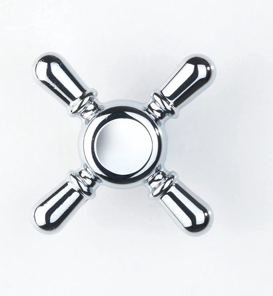 WENKO DE BESTE IDEE wandhaken, metaal zinkdrukgietijzer, zilver glanzend, Ø 6 x 2,5 cm