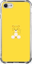 TPU Case iPhone SE 2022/2020 | iPhone 8/7 Smartphone hoesje met doorzichtige rand Baby Leopard