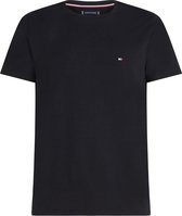 T-shirt Col Rond Core Stretch Slim Zwart (MW0MW27539 - BDS)