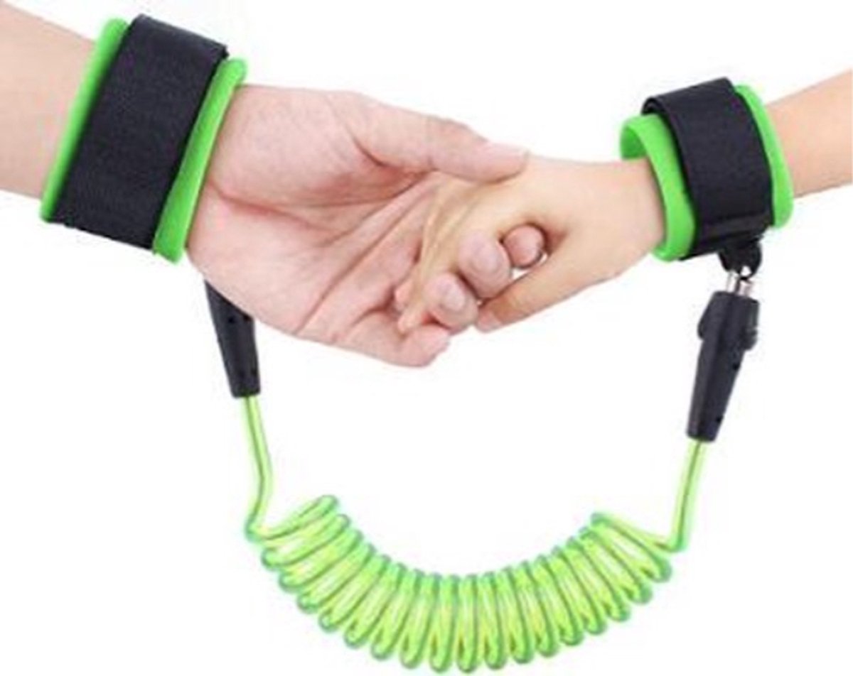 *** Polstuigje 360 Groen - Polsband/Kind - Veilig Onderweg - van Heble® ***