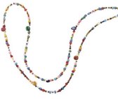 Enkelbandje- Gekleurde kraaltjes- 23-26 cm- Charme Bijoux