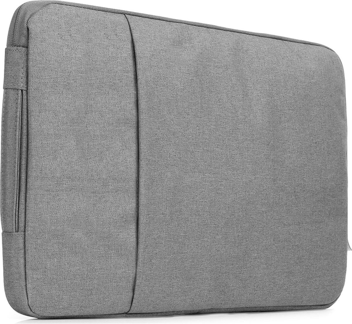 Mobigear Laptophoes geschikt voor Laptop | Mobigear Denim Zipper Sleeve 13 - 14 inch Laptop hoes - Grijs