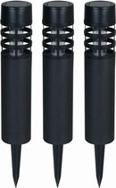 Luxform - 3x Lampe de jardin solaire - Montélimar - LED - 5 Lumens - Ensemble de 3 pièces - fonctionnant à l'énergie solaire