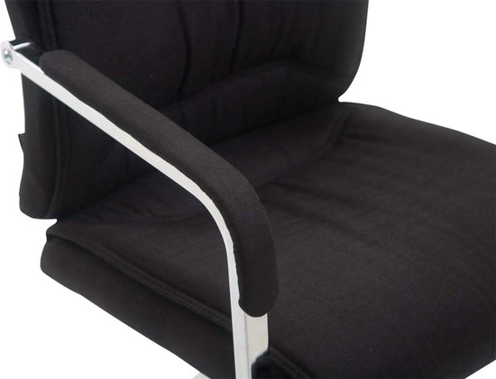 CLP XXL Anubis Set de 2 Chaises de salle à manger - Tissu Noir