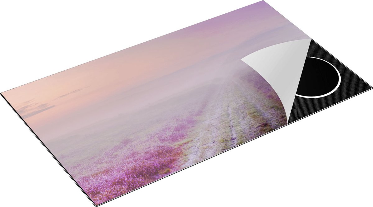 Chefcare Inductie Beschermer Pad in de Weide tijdens de Mist - 91,2x52 cm - Afdekplaat Inductie - Kookplaat Beschermer - Inductie Mat