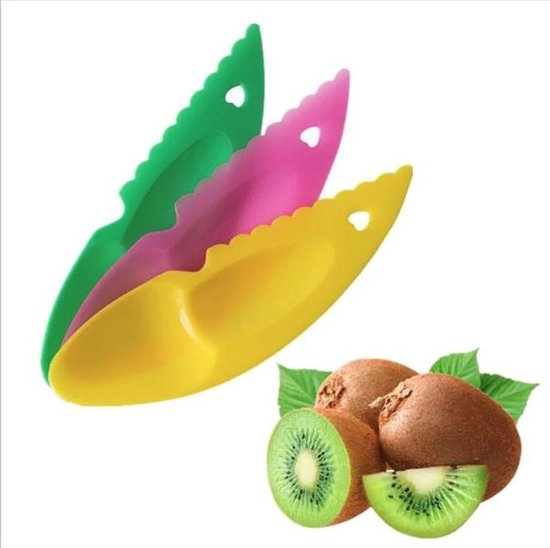 Cuillère Couteau Kiwi - Set de 3 - Éplucheur Kiwi - Sélecteur - Outil Kiwi  - Mélange