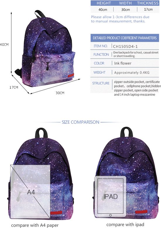 Sac dos Starry Sky sac dos galaxie sac dos tudiant