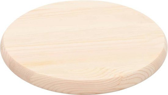 vidaXL Tafelblad rond 25 mm 30 cm natuurlijk grenenhout | bol.com