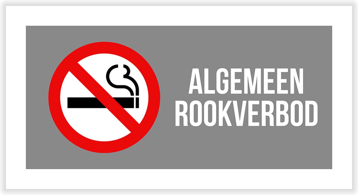 Pictogram/ bord "Algemeen rookverbod Verboden te roken