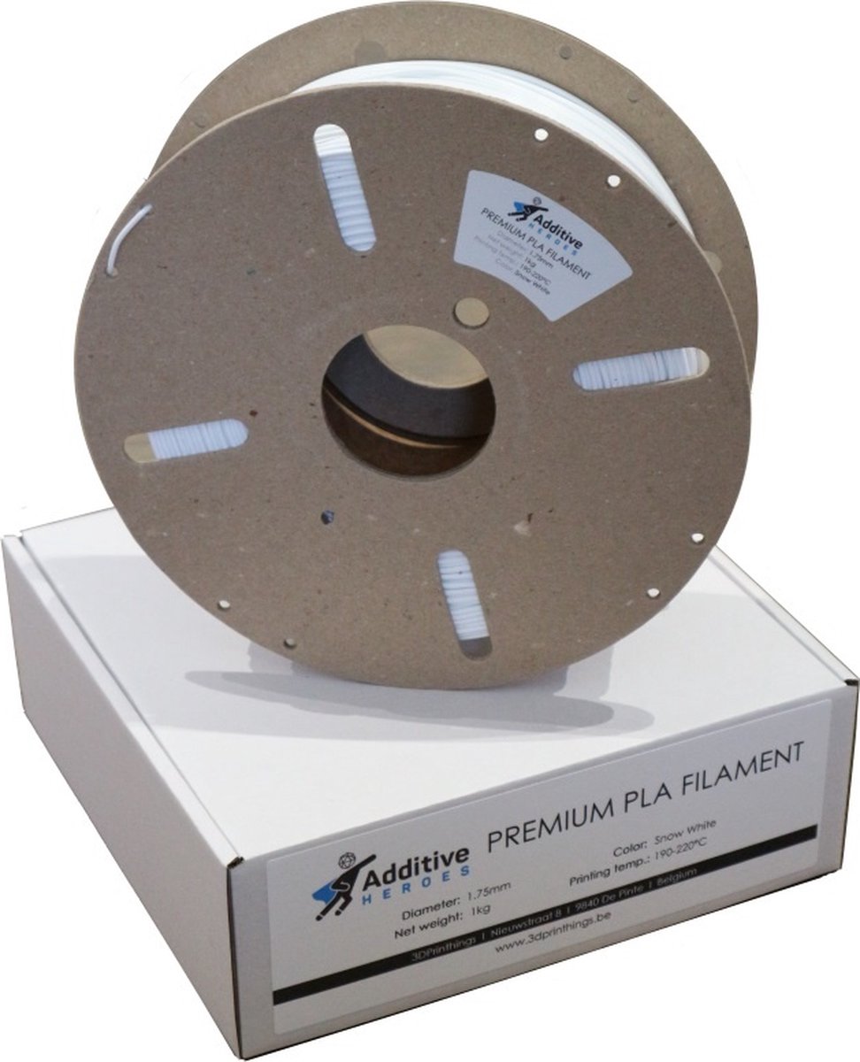 Additive Heroes Satin PLA filament (1.75 mm, 1 kg) - Stunning Silver