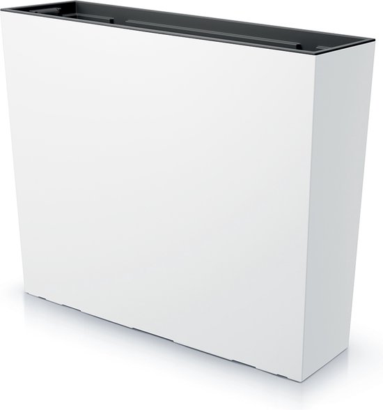 Prosperplast Urbi Case Tower - Hoog bloempot - Wit (Mat) / Kunststof