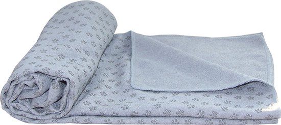 Tunturi Silicone Yoga handdoek - Handdoek - met anti slip - Incl. draagtas -...
