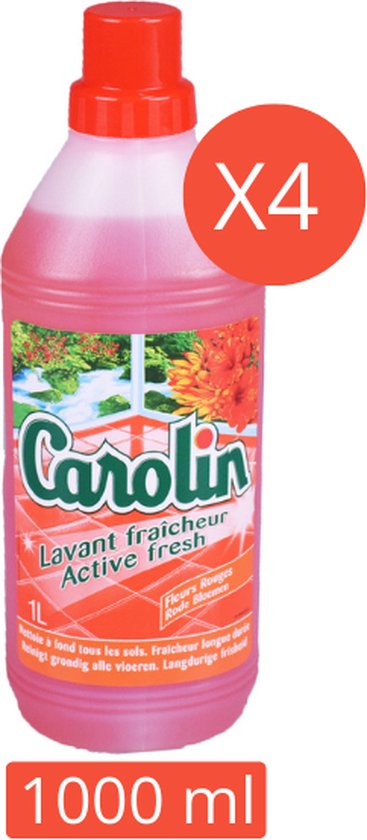 Carolin – Nettoyant tous sols Huile de fleurs rouges 1l – EASY
