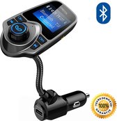 Bluetooth FM Transmitter voor in de auto – Gymston - Handsfree bellen carkit met AUX / SD kaart / USB - Ingangen - Bluetooth Handsfree Carkits / adapter / auto bluetooth / LCD Display - T10 FM Transmitter