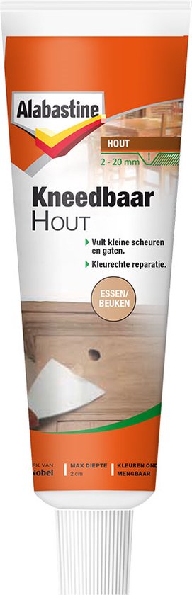 Alabastine Kneedbaar Hout - Naturel - 75 gr - Alabastine